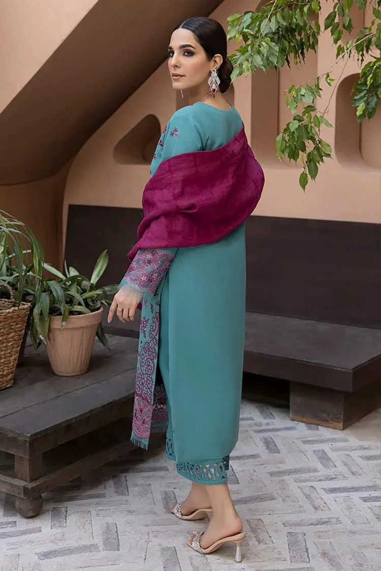 01 Nuray Carnation Winter Shawl Karandi Collection