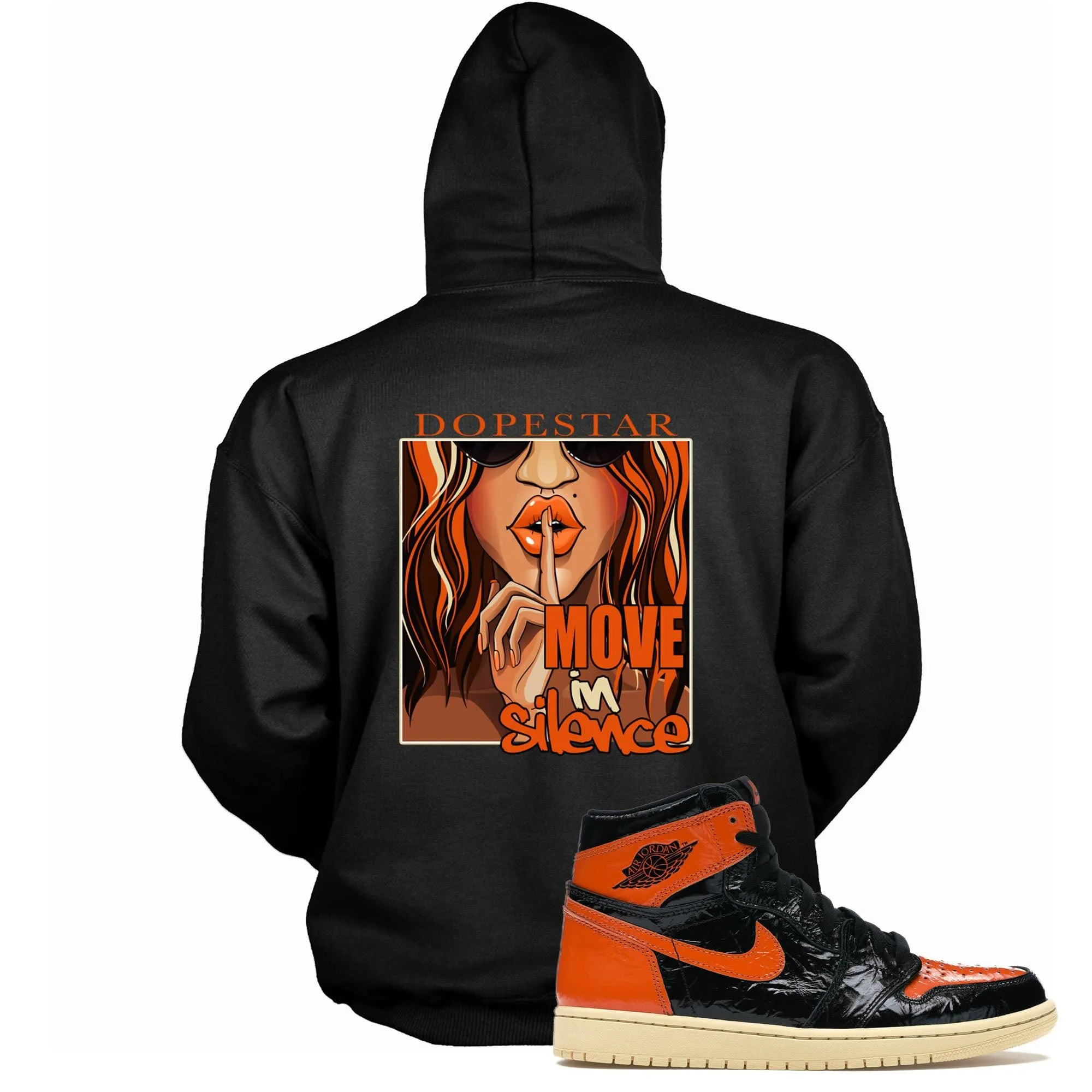 1 High Shattered Backboard Hoodie Move In Silence