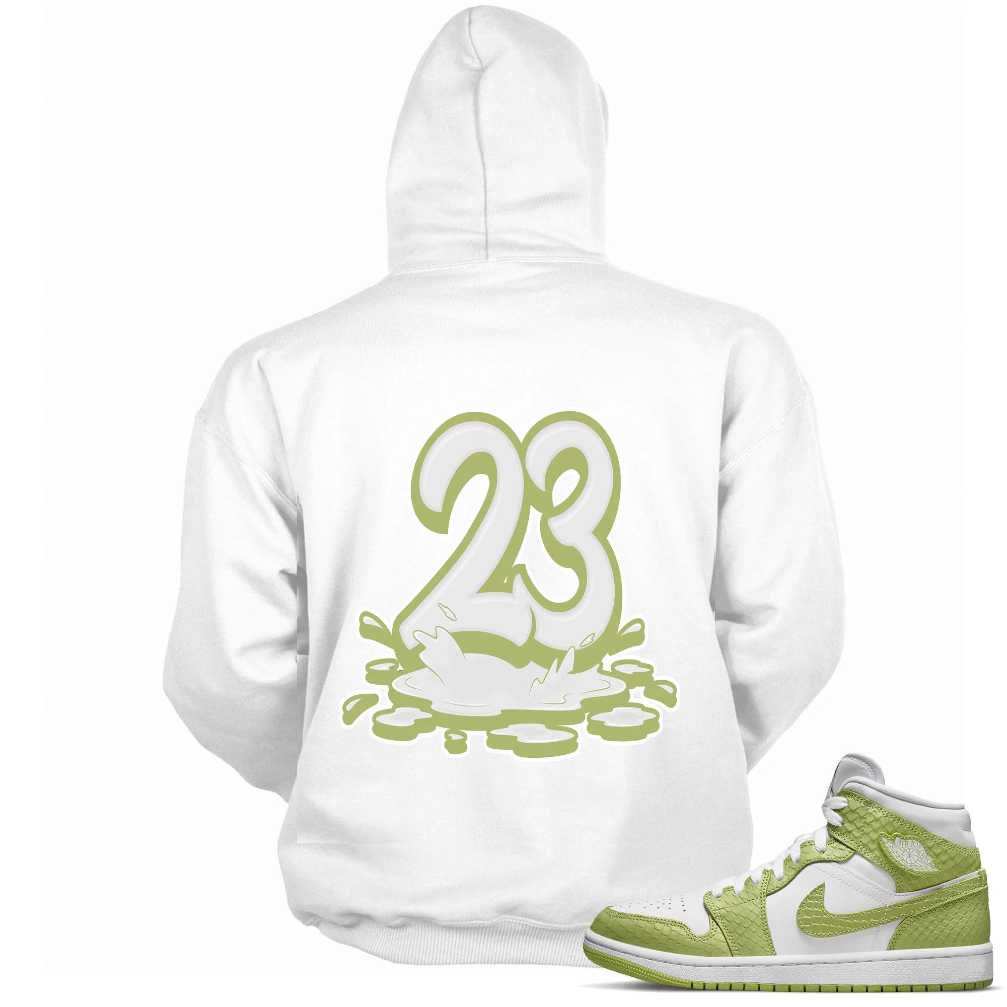 1 Mid Green Python Hoodie 23 Melting