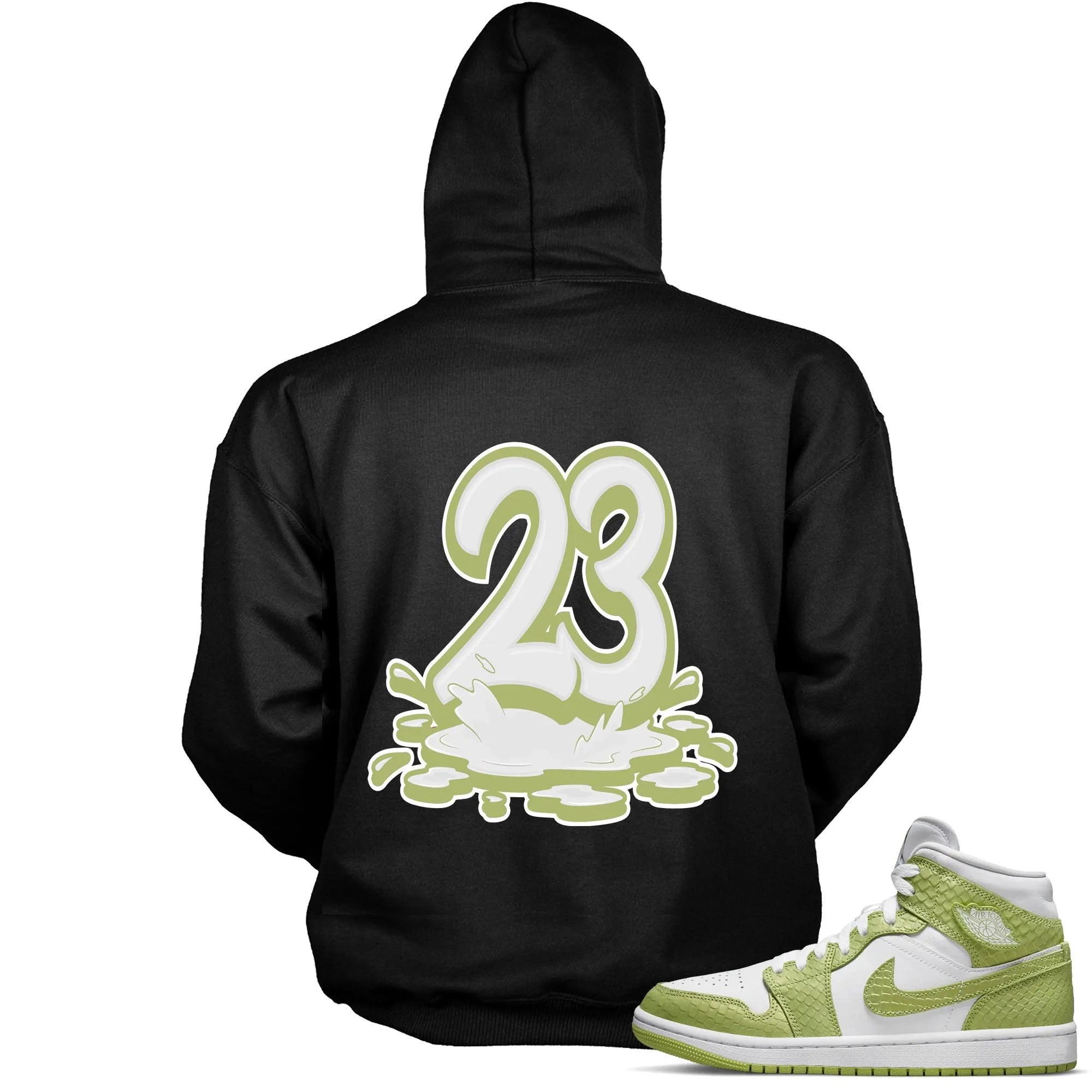 1 Mid Green Python Hoodie 23 Melting