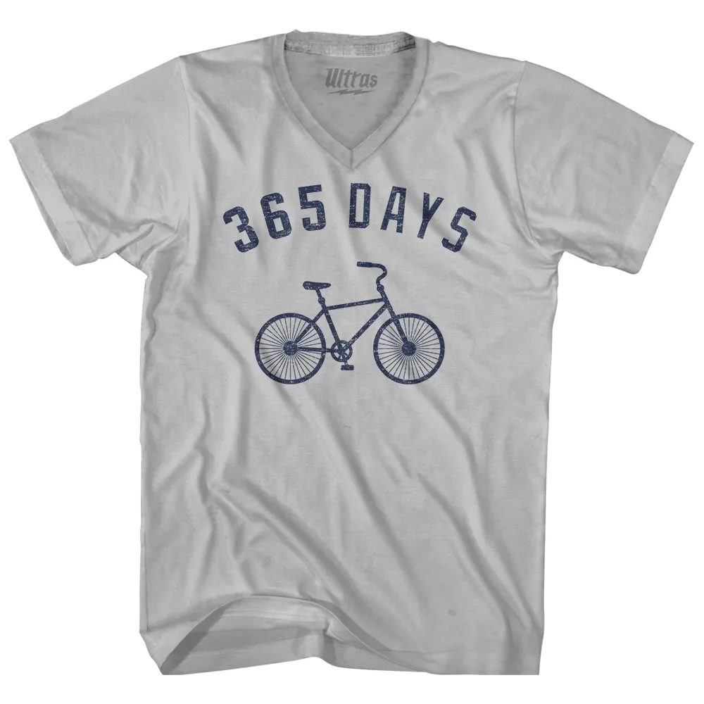 365 Days Bike Adult Tri-Blend V-neck T-shirt