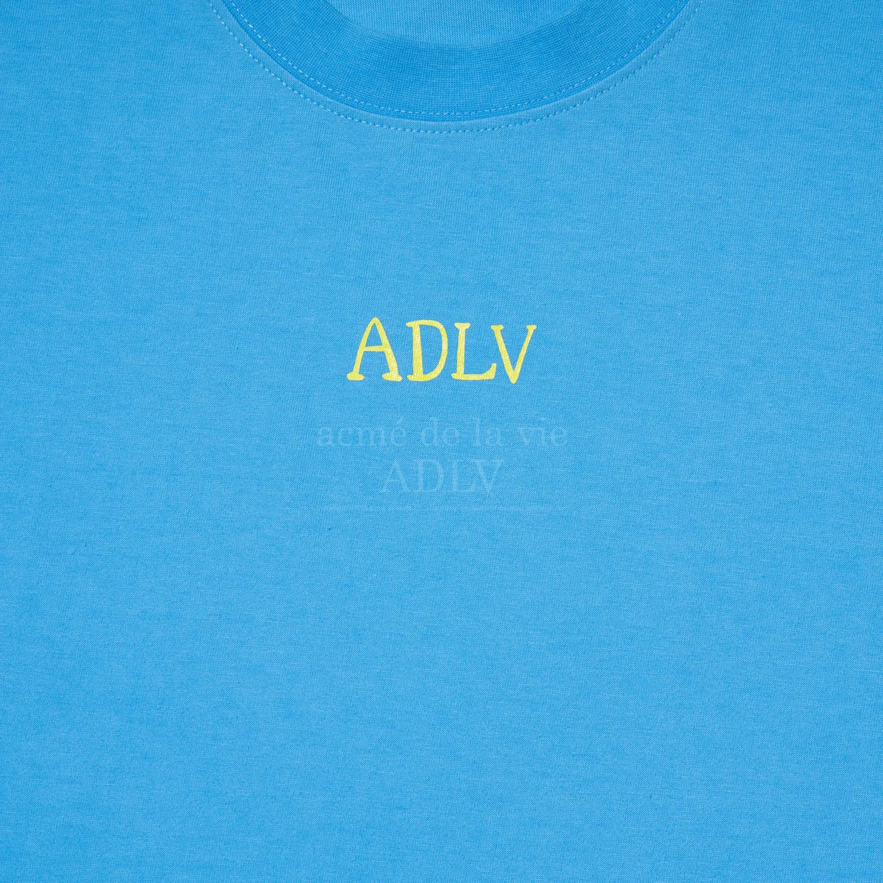 acmé de la vie (ADLV) Glossy Basic Logo Short Sleeve T-Shirt Blue