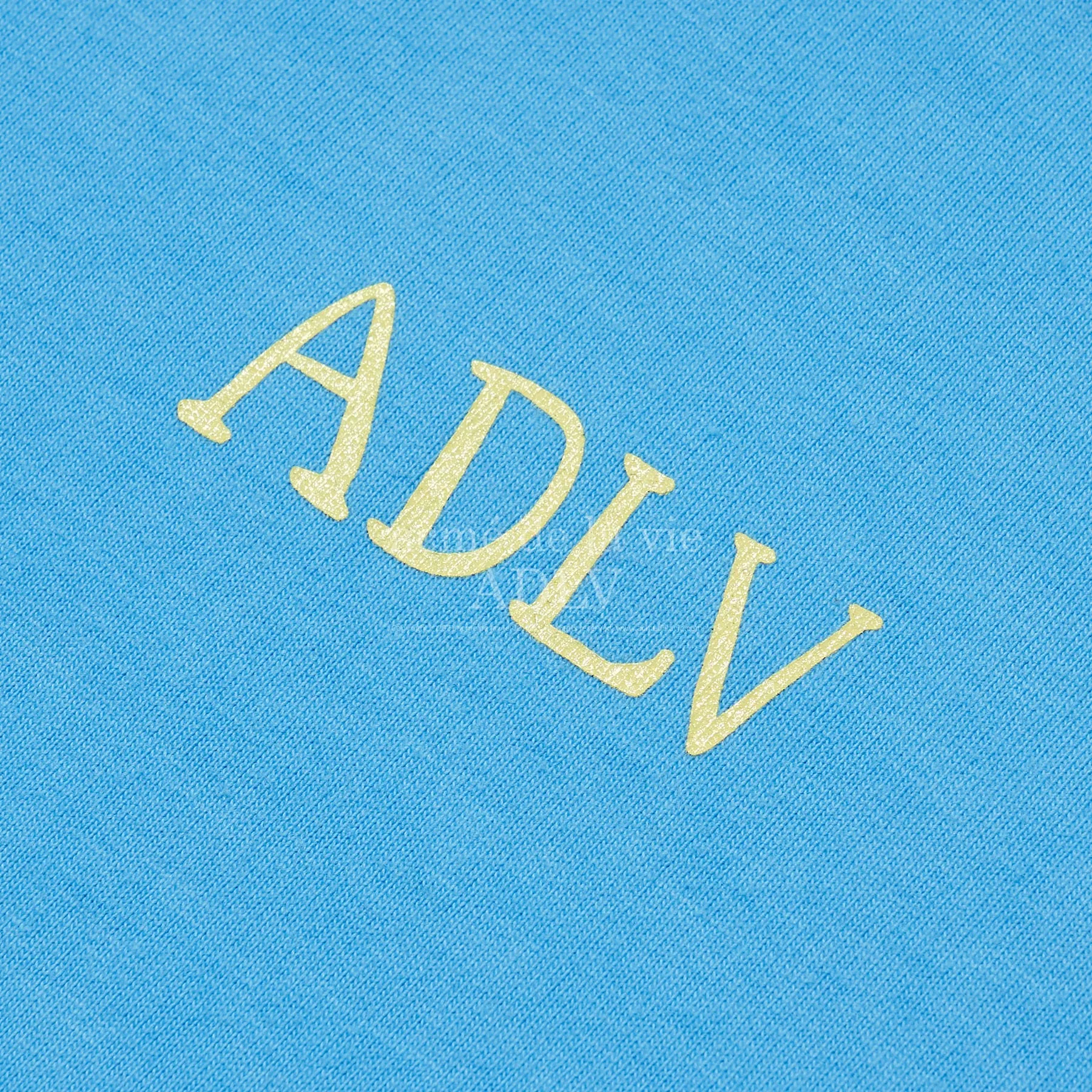 acmé de la vie (ADLV) Glossy Basic Logo Short Sleeve T-Shirt Blue