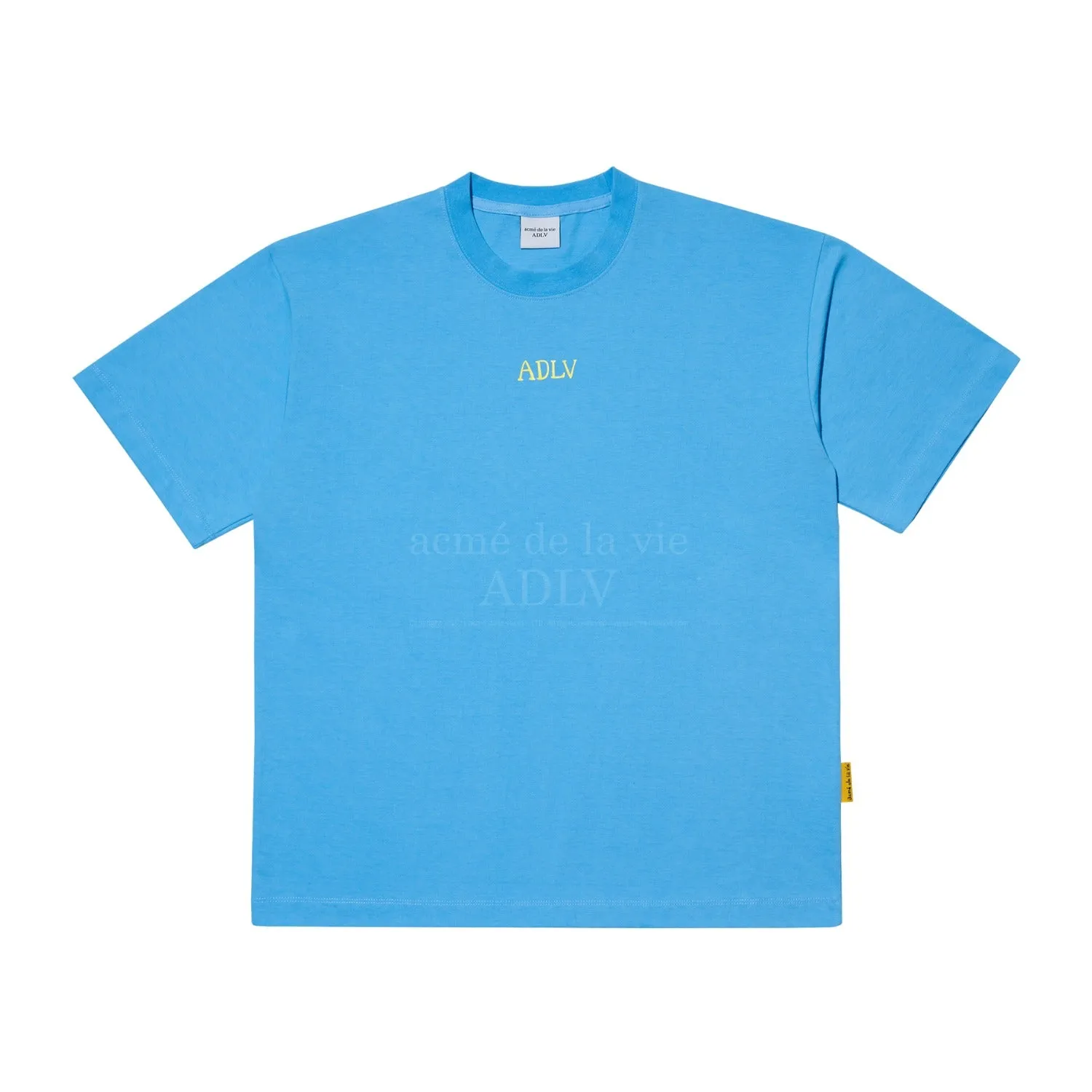 acmé de la vie (ADLV) Glossy Basic Logo Short Sleeve T-Shirt Blue