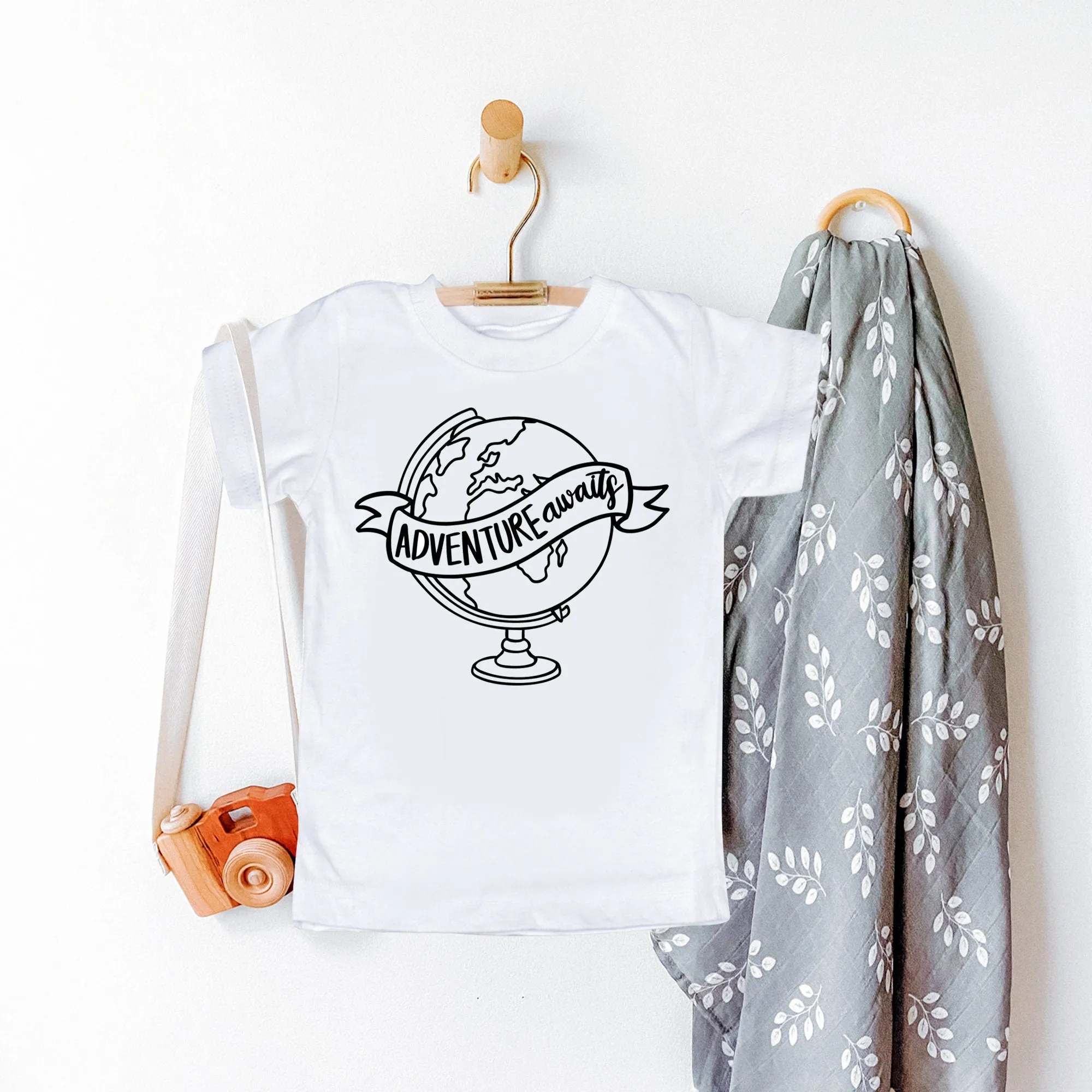 Adventure Awaits Kids Raglan Shirt