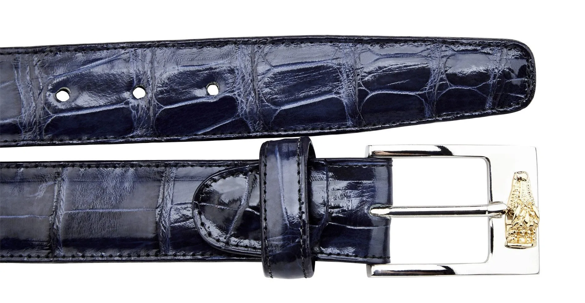 Alligator Belt- Navy all