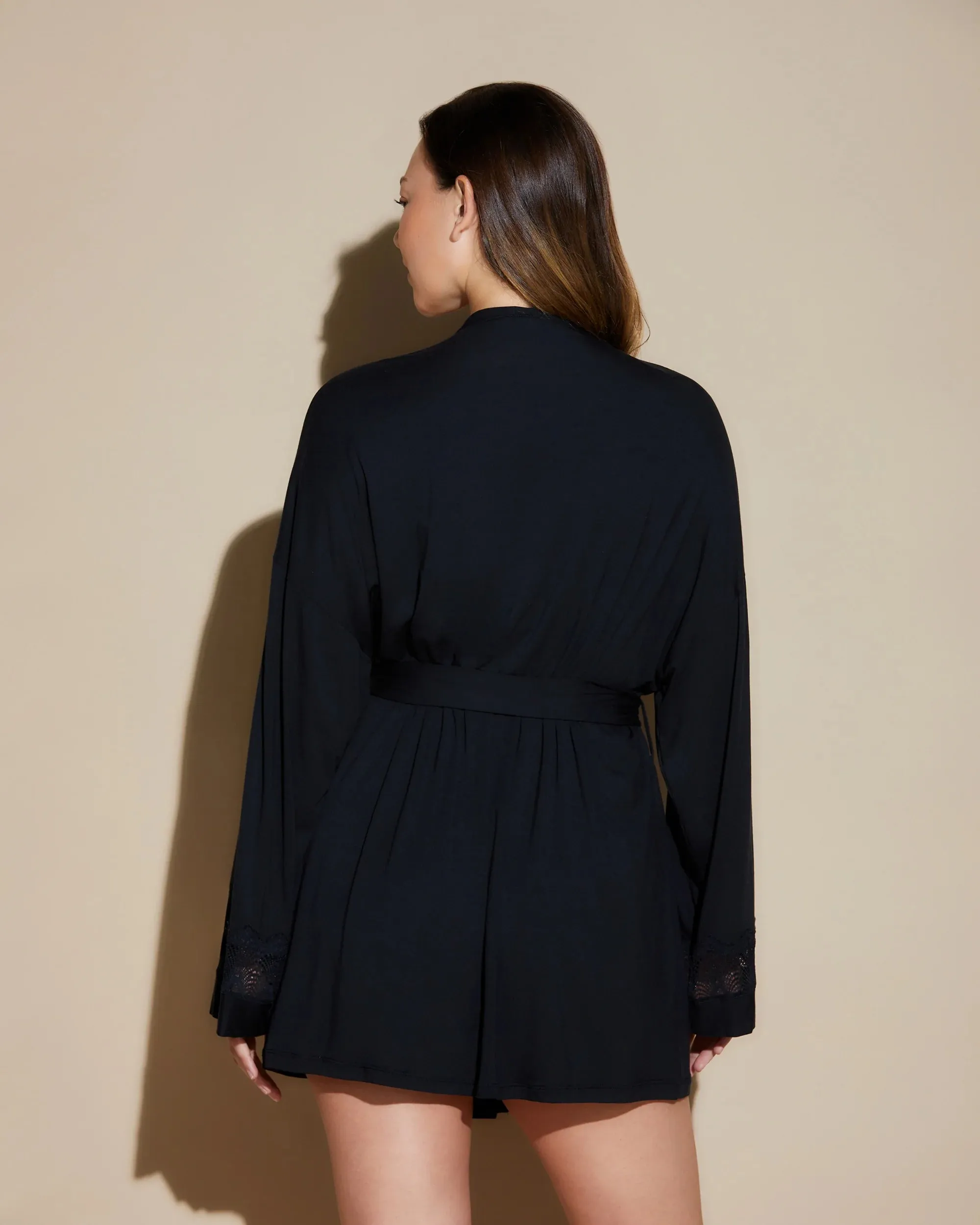 Allure Sleep Robe | Black