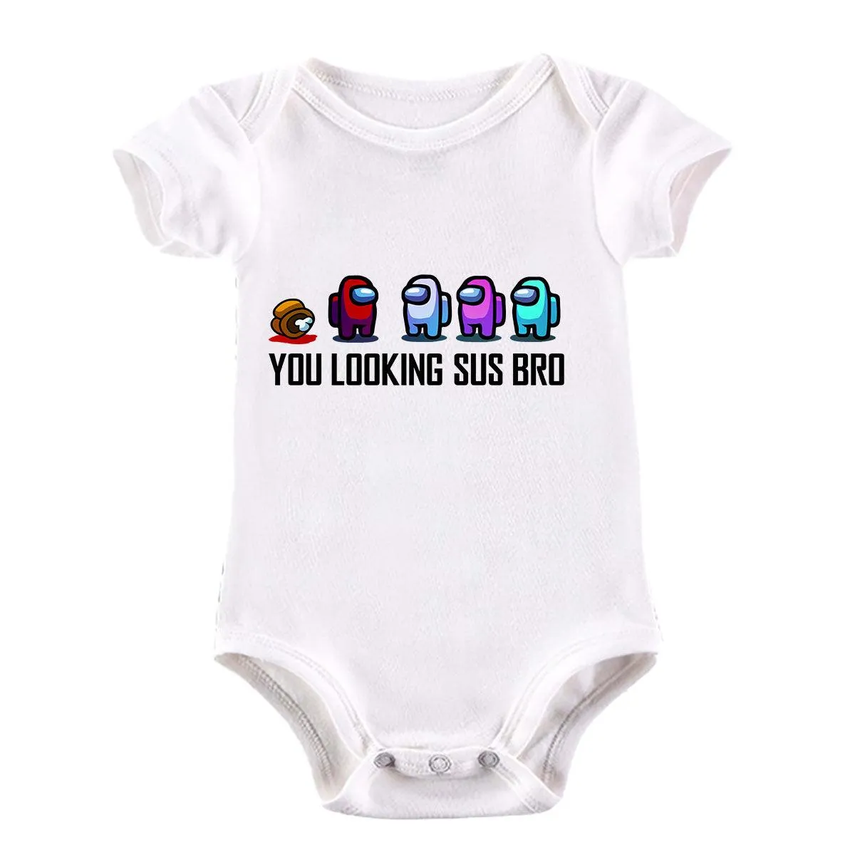 AMONG US- IMPOSTOR GAMING RETRO FUNNY COOL GIFT CHRISTMAS CREW MATE SUS Baby & Toddler Body Suit