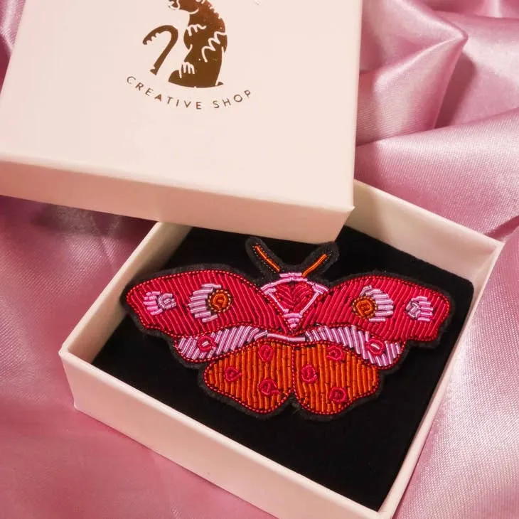 Amour Butterfly Brooch by Malicieuse