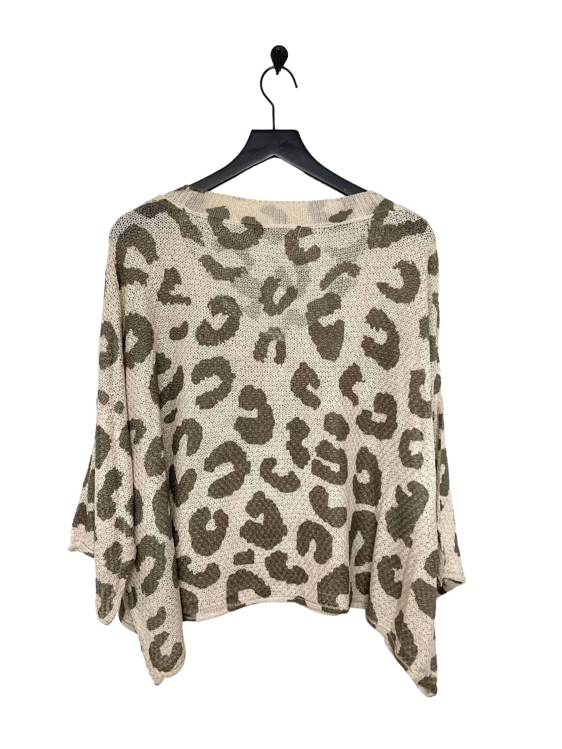 Animal Print Sweater Pol, Size M