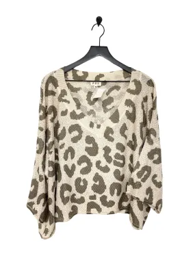 Animal Print Sweater Pol, Size M