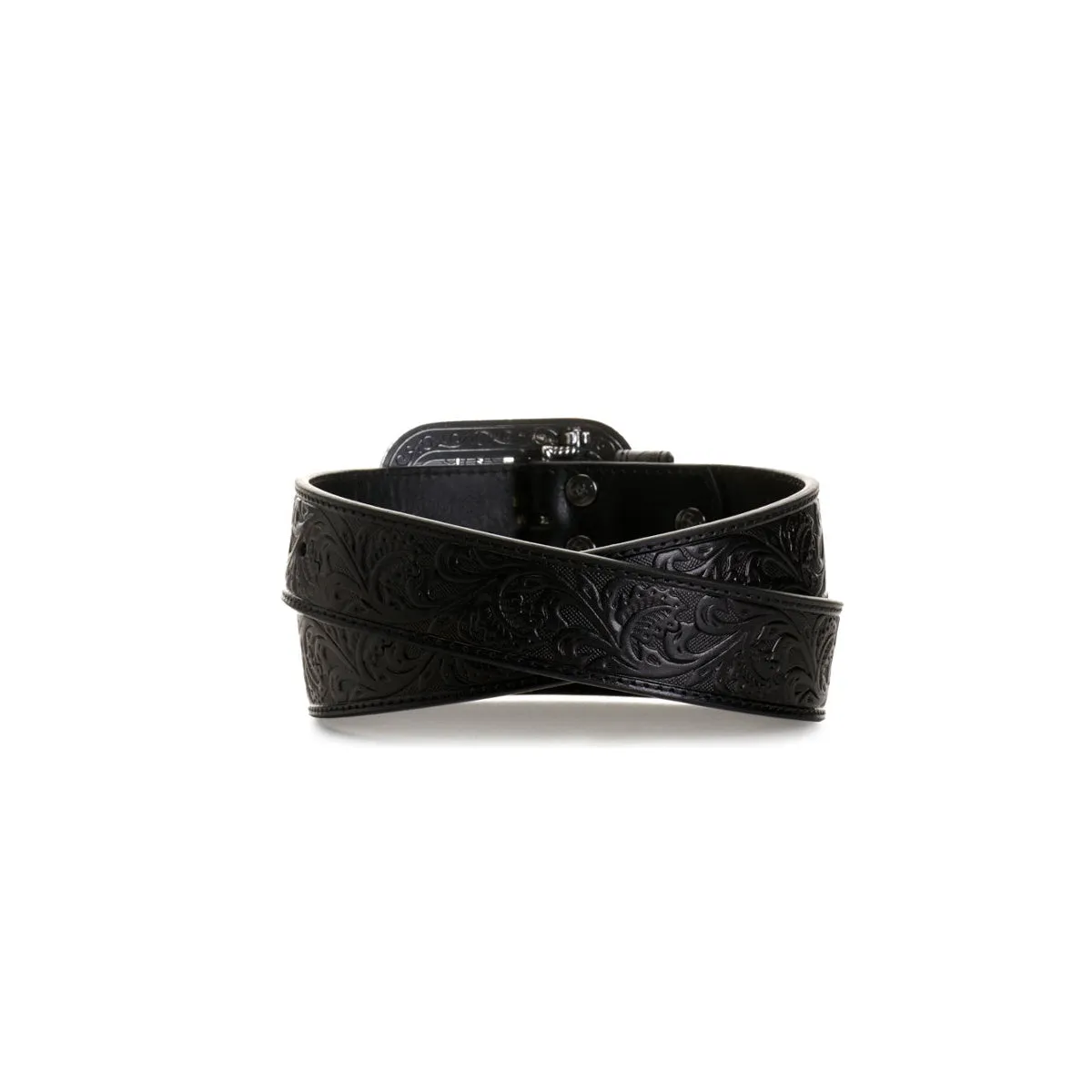 Ariat Women's 1 1/2" Filligree Buckle Western Leather Belt - Black