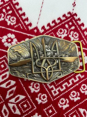 Belt Buckle “Russian Warship…”