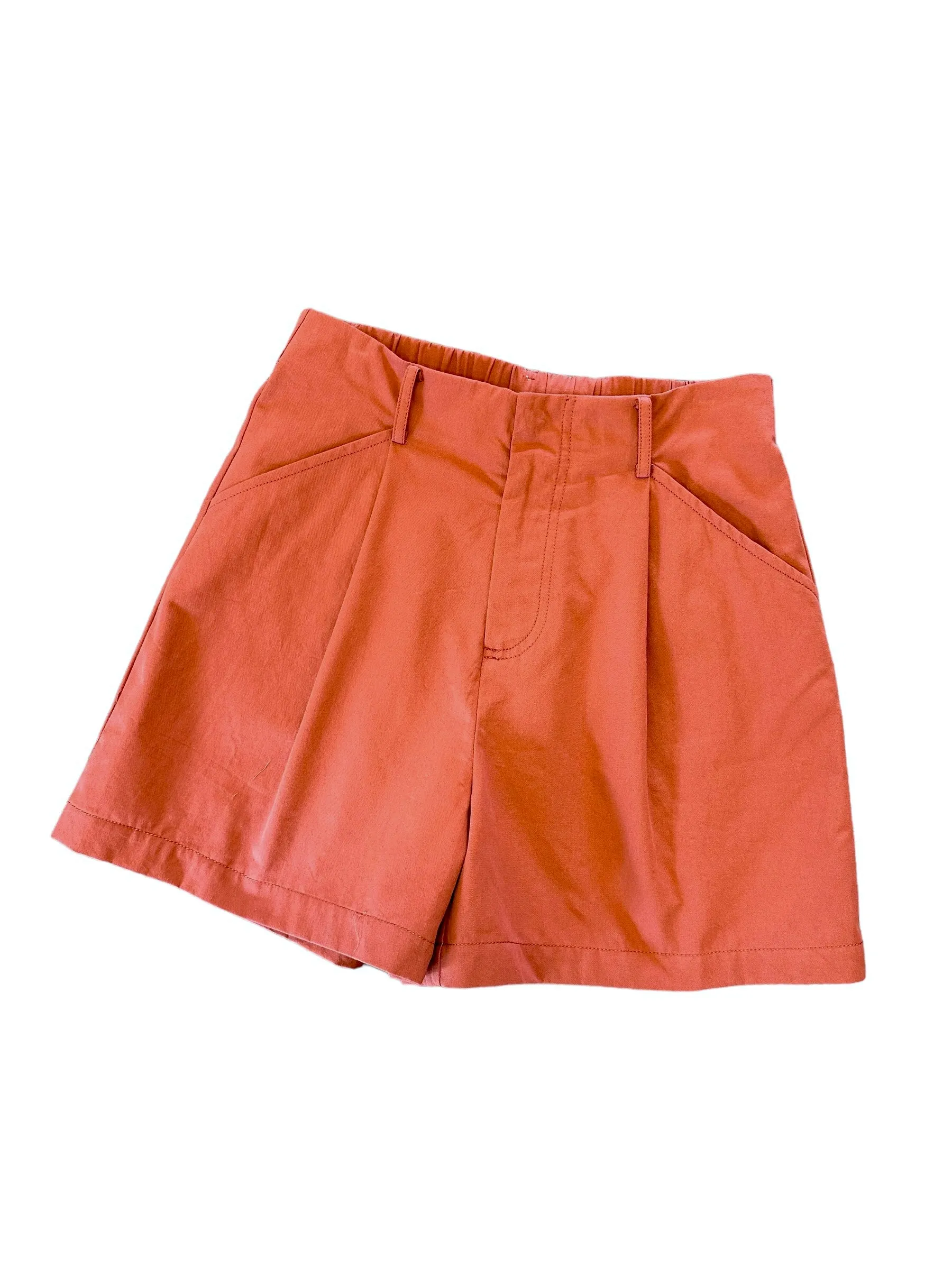 Belted Shorts in brick by See U Soon