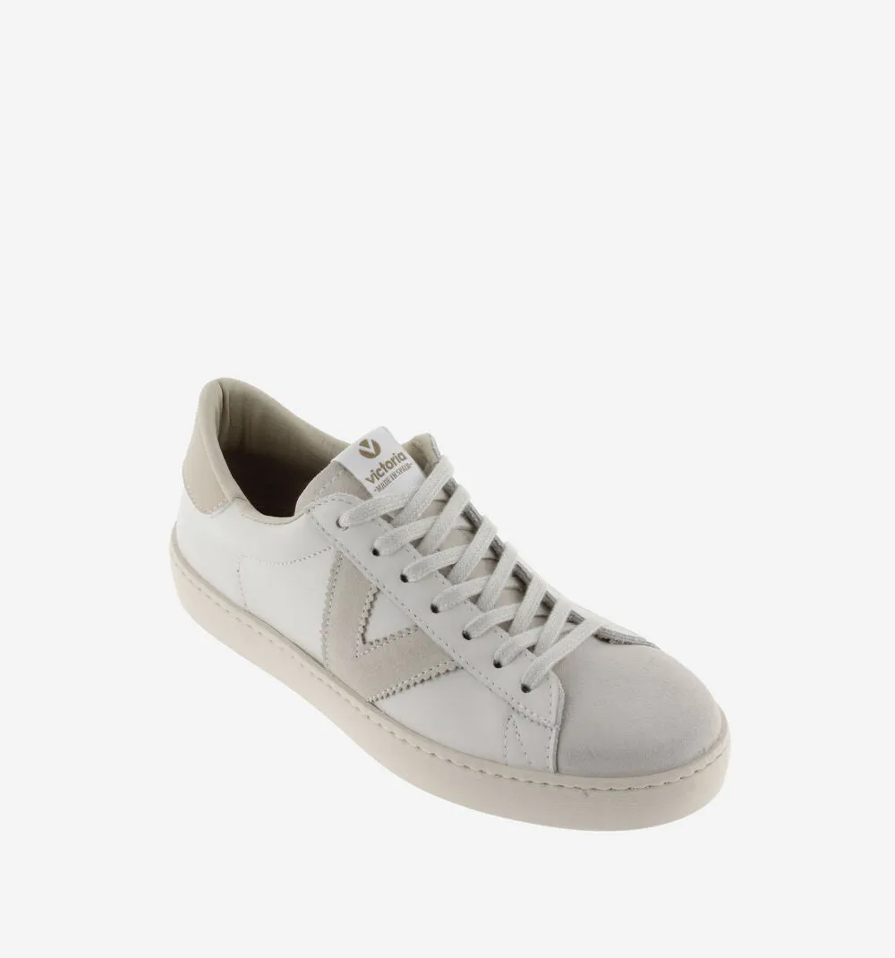 Berlin leather and split leather sneaker