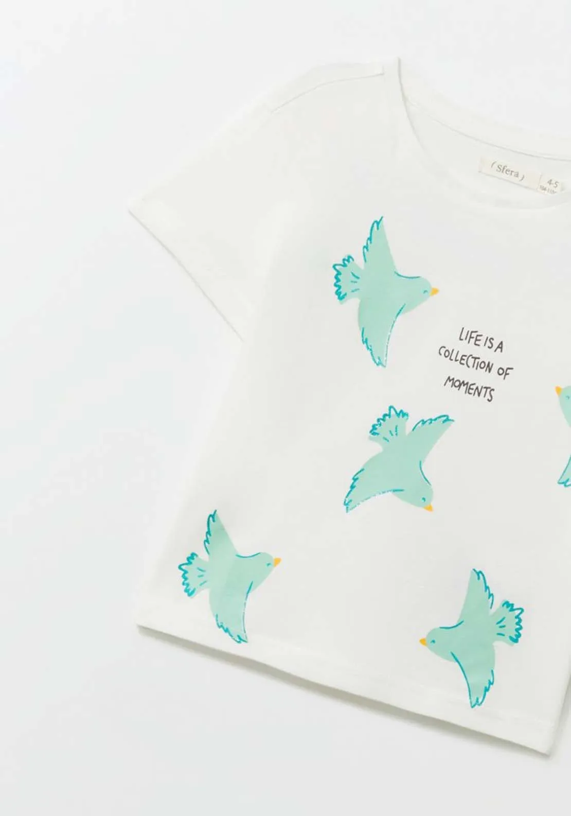 Bird Aop T-Shirt - Cream