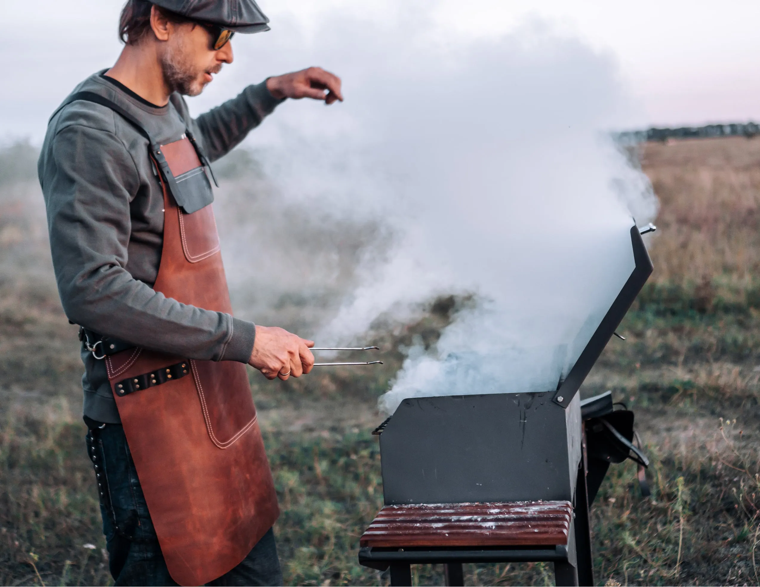 Brown Leather Apron | Work Aprons | Universal size for Mens and Womens