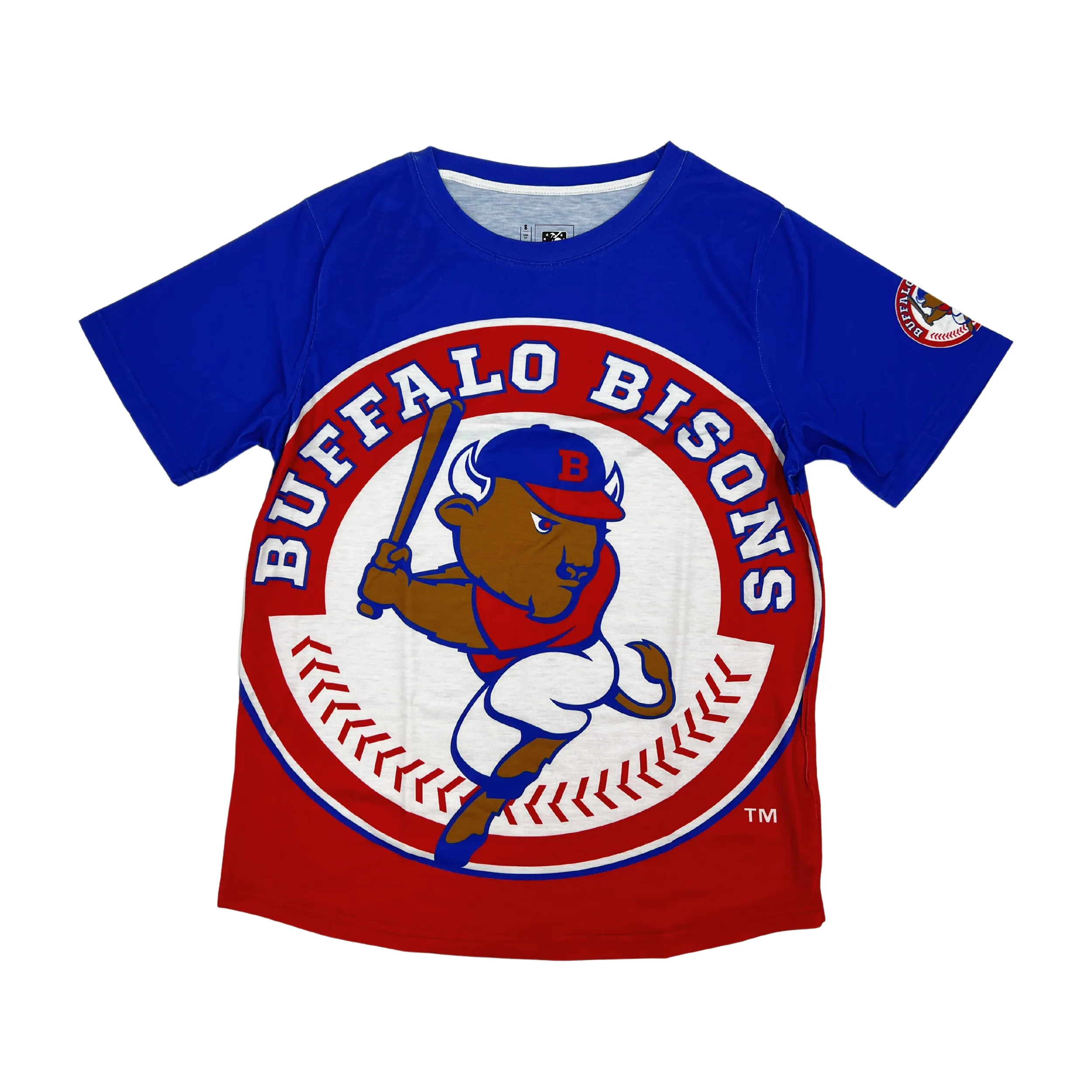 Buffalo Bisons Big Logo Colorblock Short Sleeve Shirt