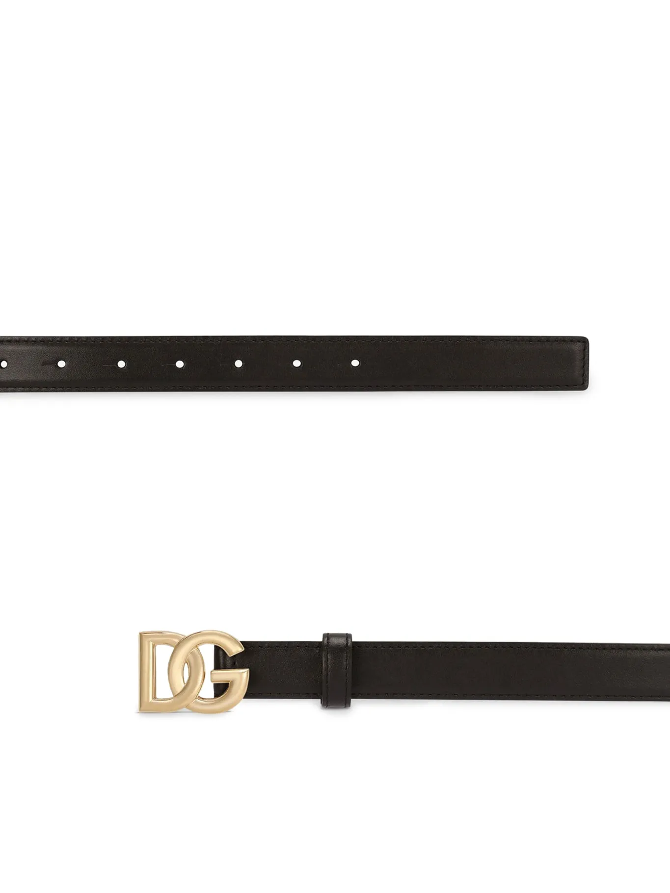 Calfskin belt with DG logo