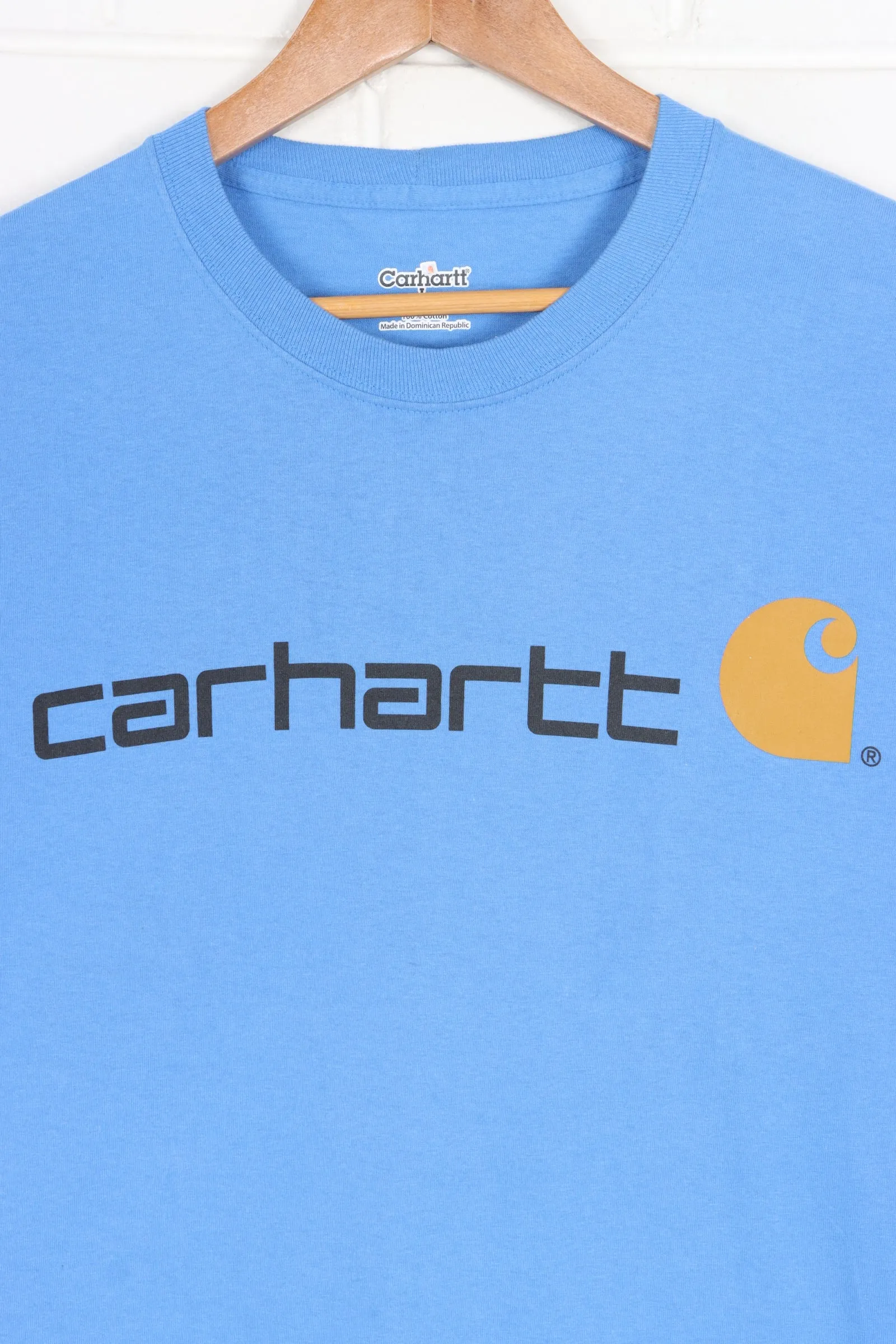 CARHARTT Big Logo Blue Tall T-Shirt (L)