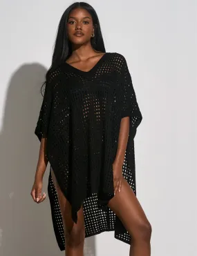 Cassia Coverup, Black O/S