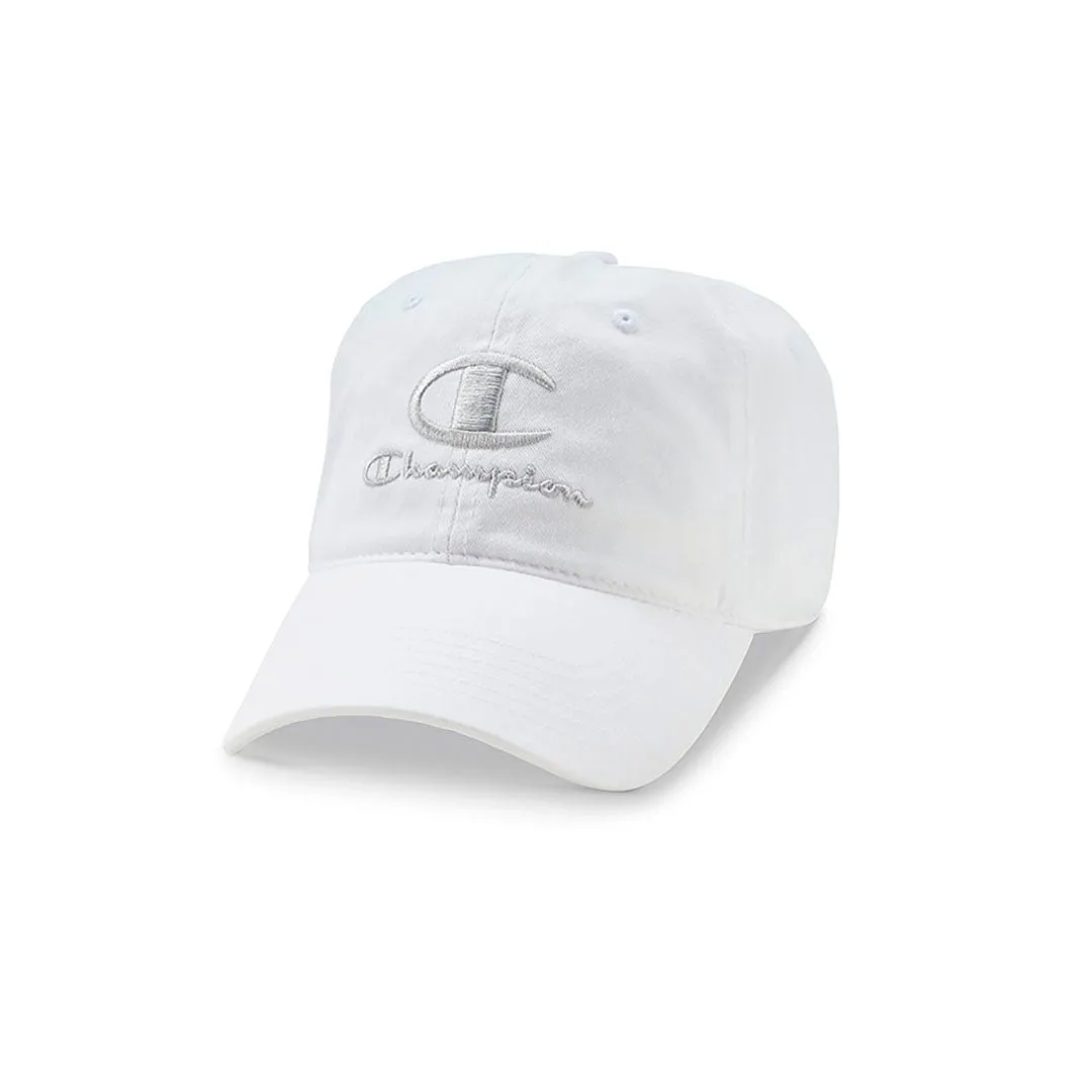 Champion Garment Washed Cap White