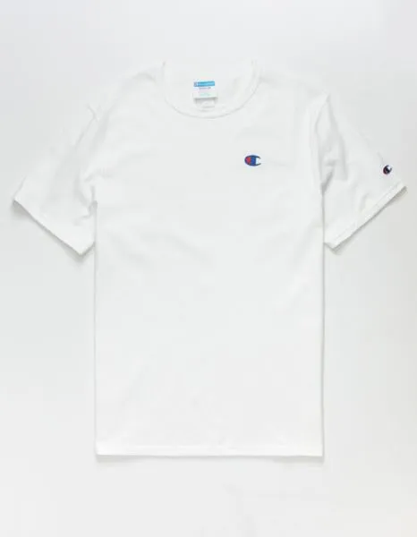 CHAMPION - Men - Core Embroidered Tee - White