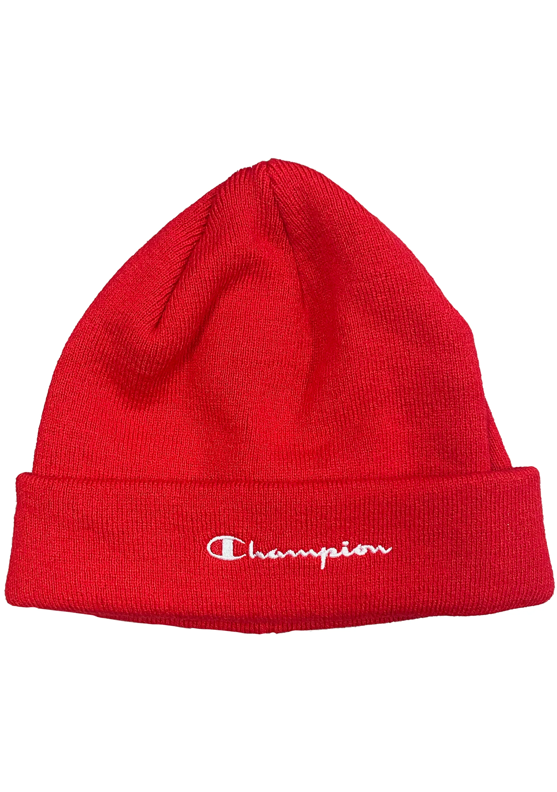 Champion Unisex Active Script Beanie <BR> ZYR8N RED