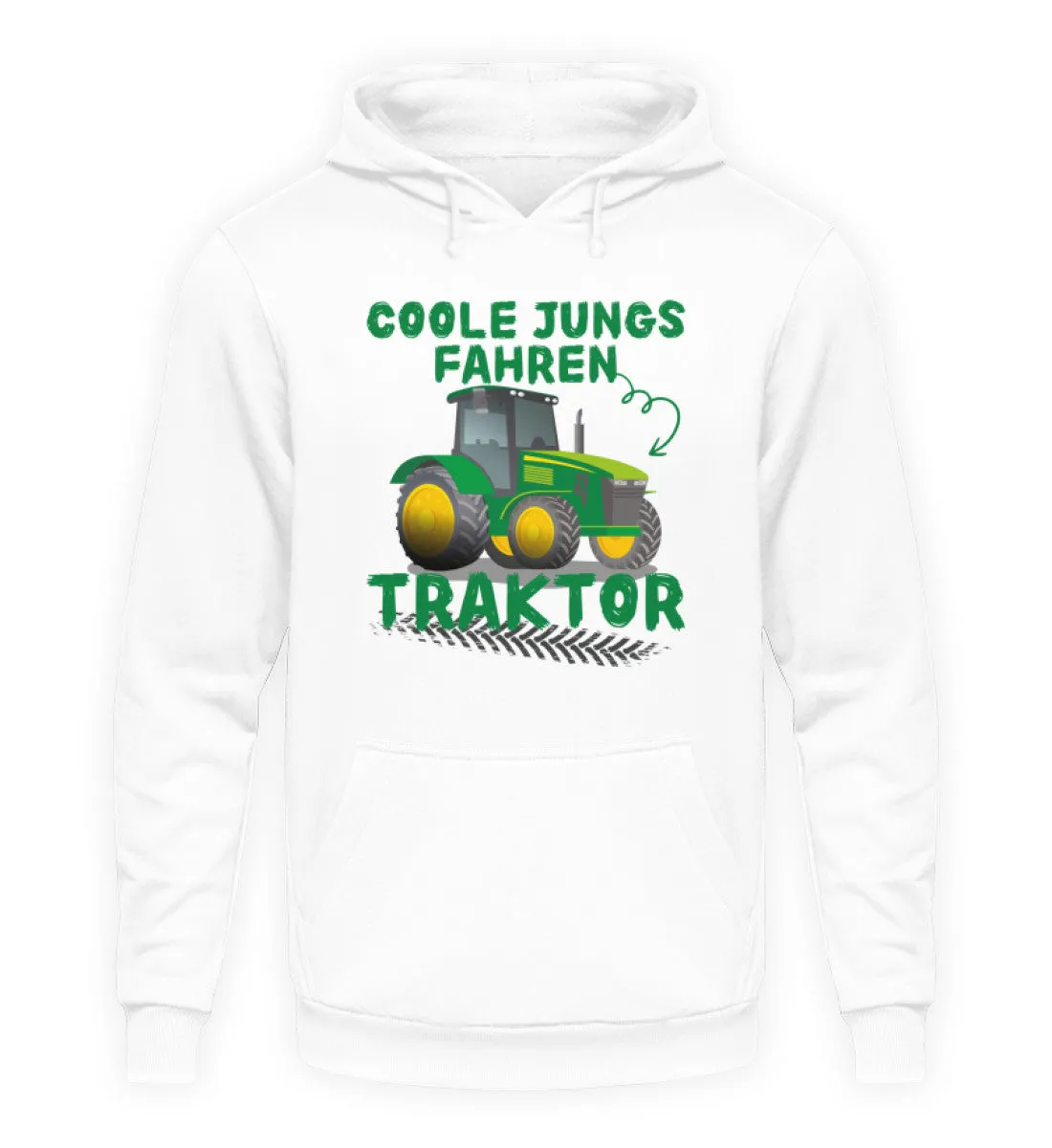 Coole Jungs fahren Traktor  - Unisex Kapuzenpullover Hoodie