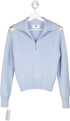 Cordova Blue Quarter Zip Sweater UK S