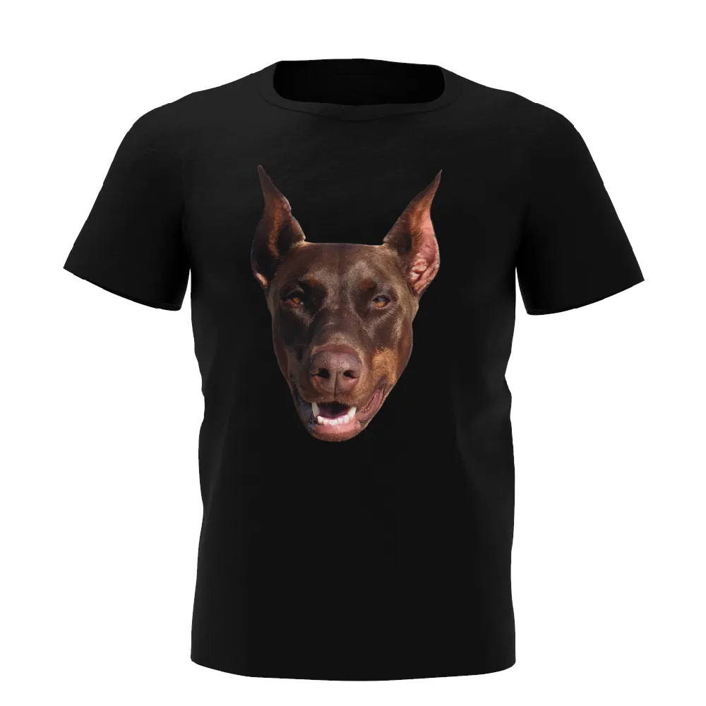 Custom Face Funny Dog T-shirt Pet