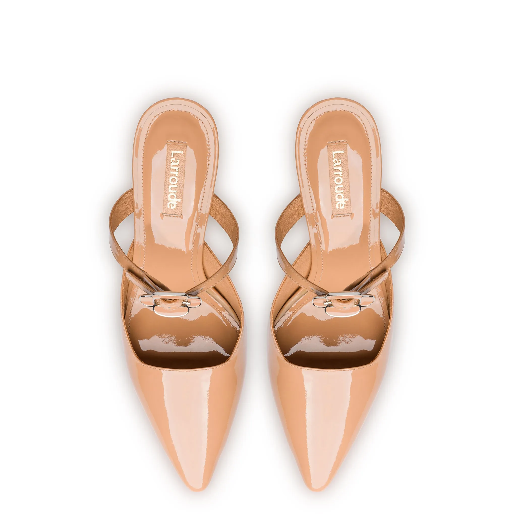 Daisy Pump In Tan Patent Leather