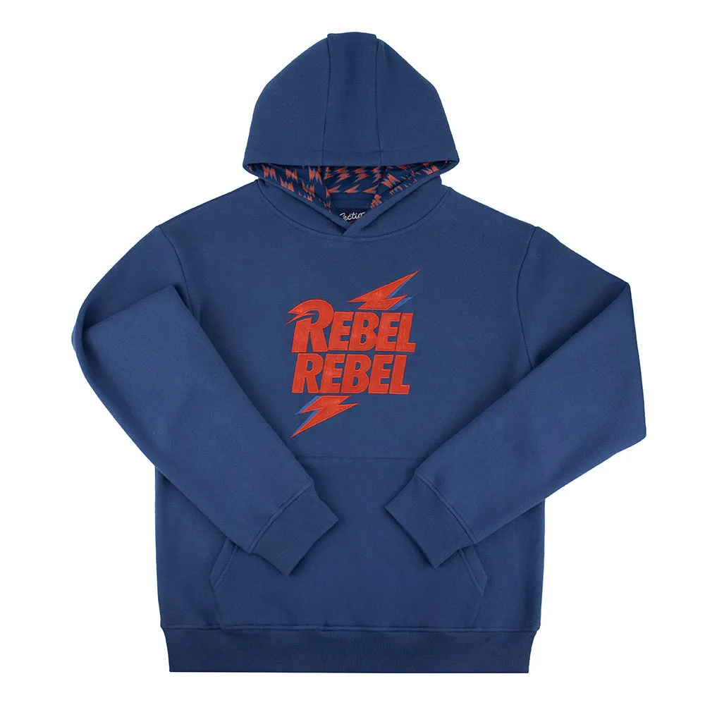 David Bowie Pullover Hoodie Navy Rebel Rebel