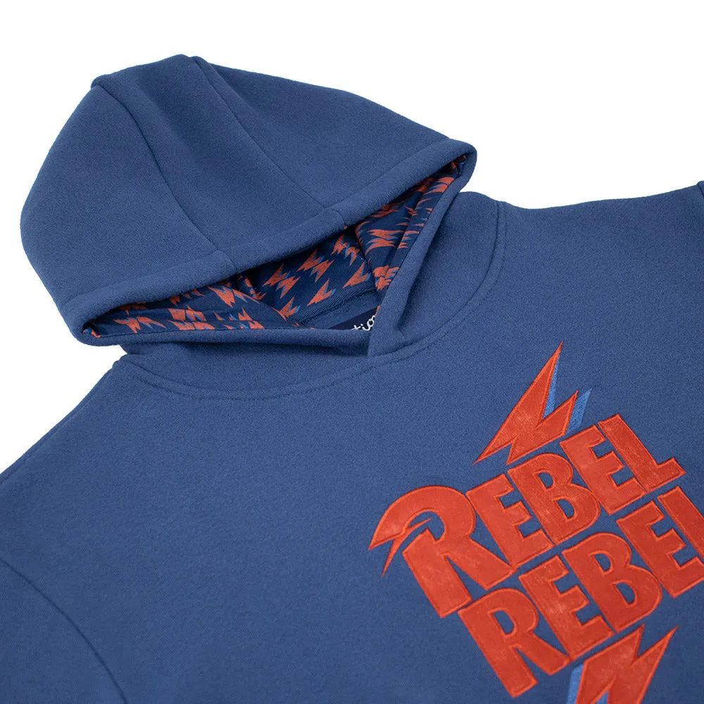 David Bowie Pullover Hoodie Navy Rebel Rebel