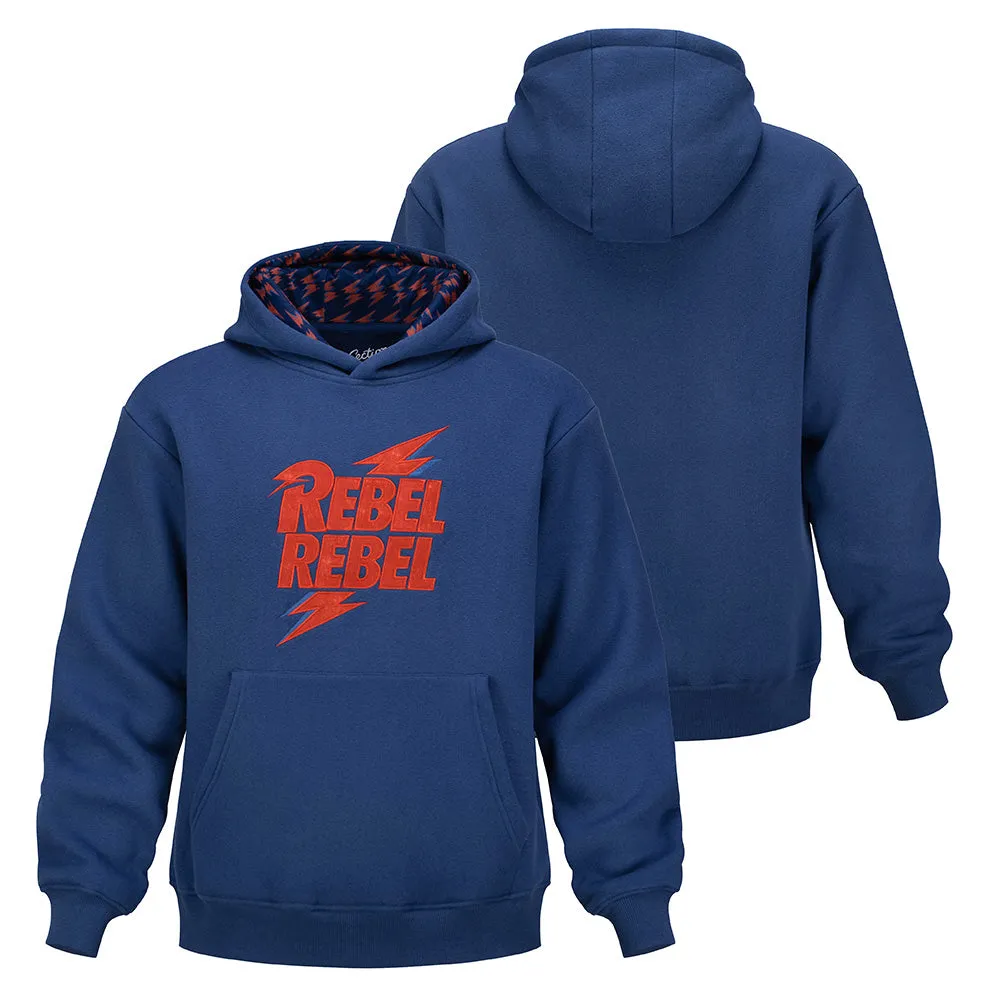 David Bowie Pullover Hoodie Navy Rebel Rebel