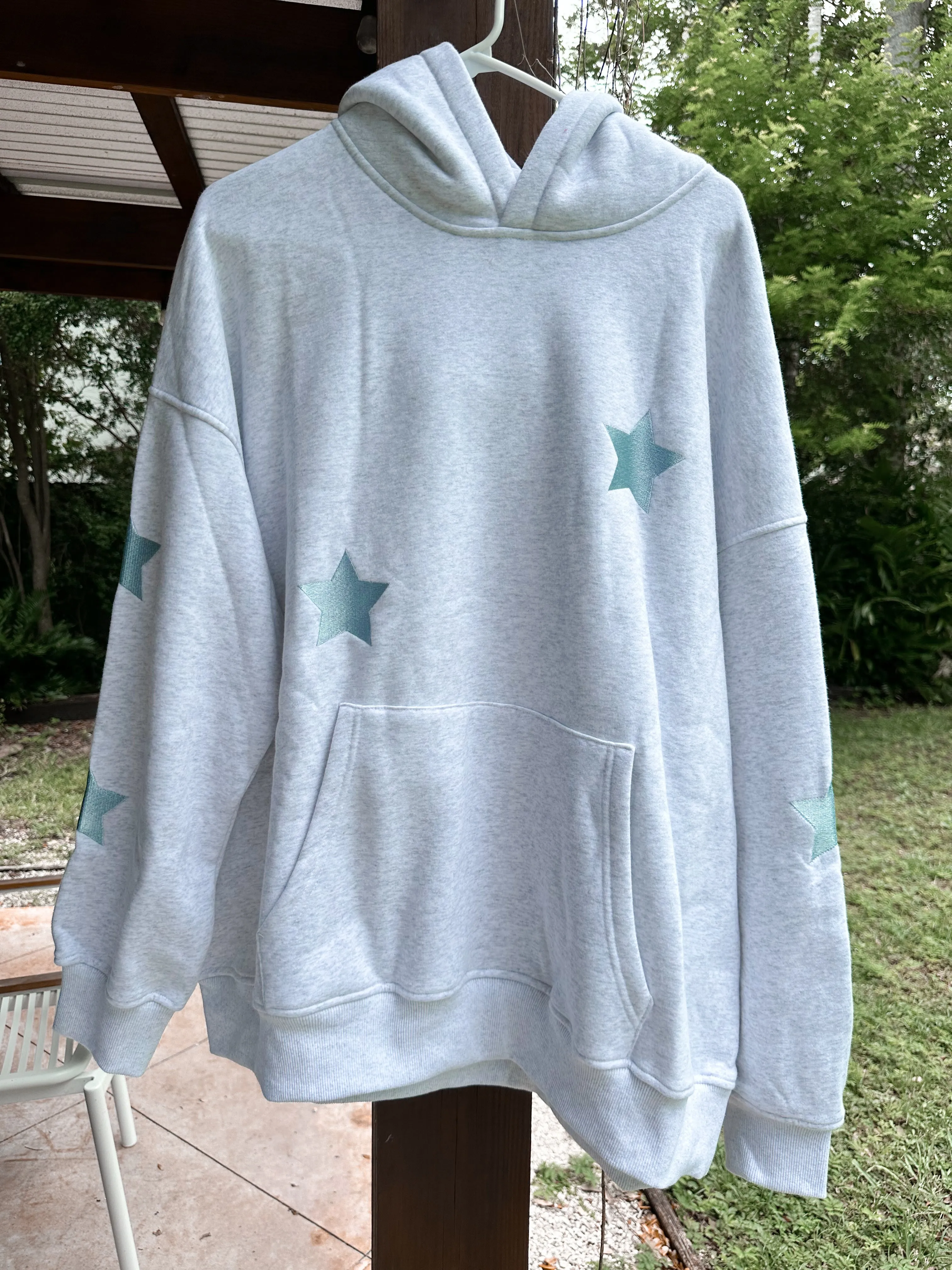 Embroider Star Hoodie