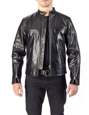 ENDURANCE - Leather Cafe Racer Jacket