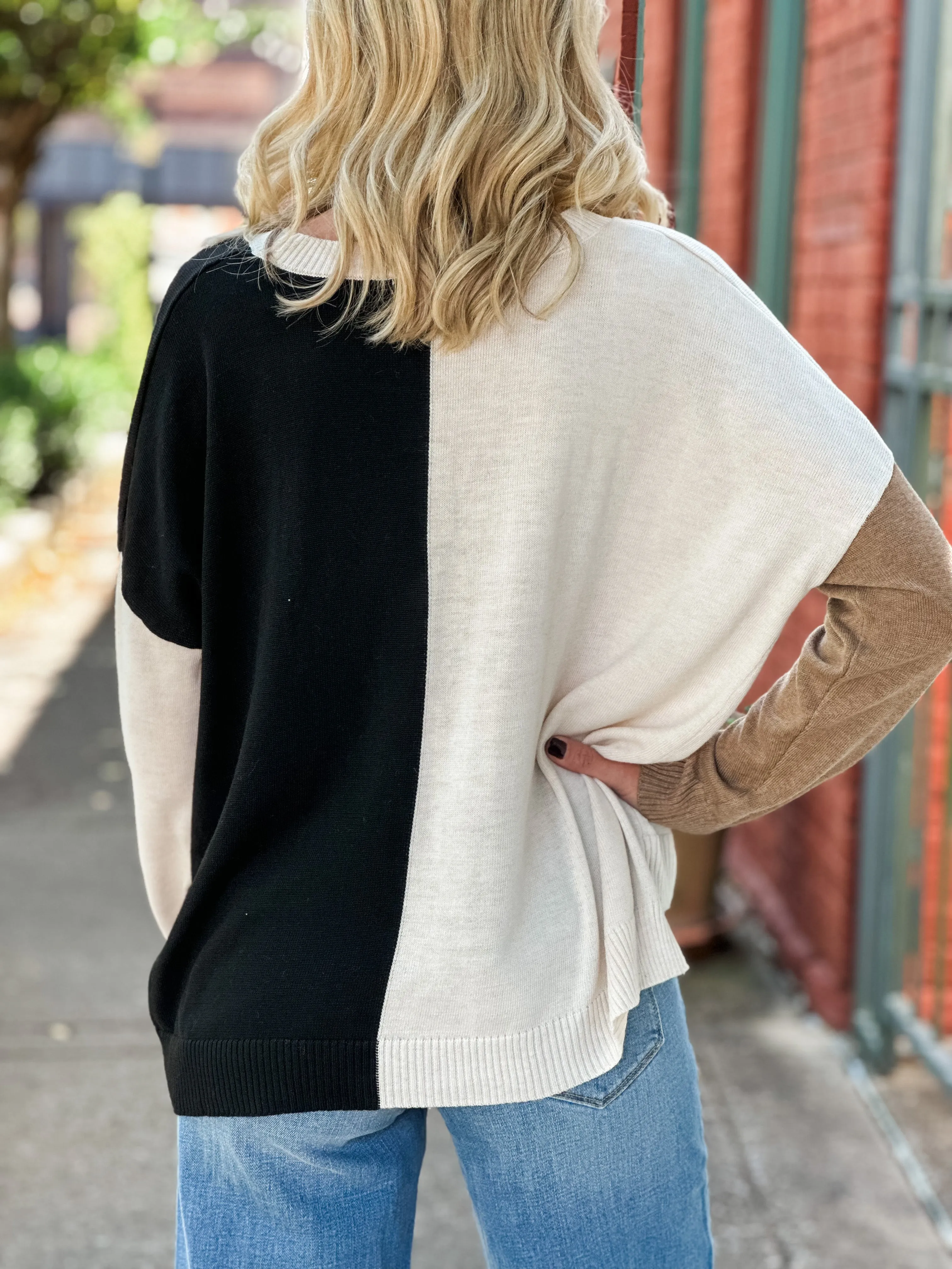 Casual Everyday Colorblock Sweater