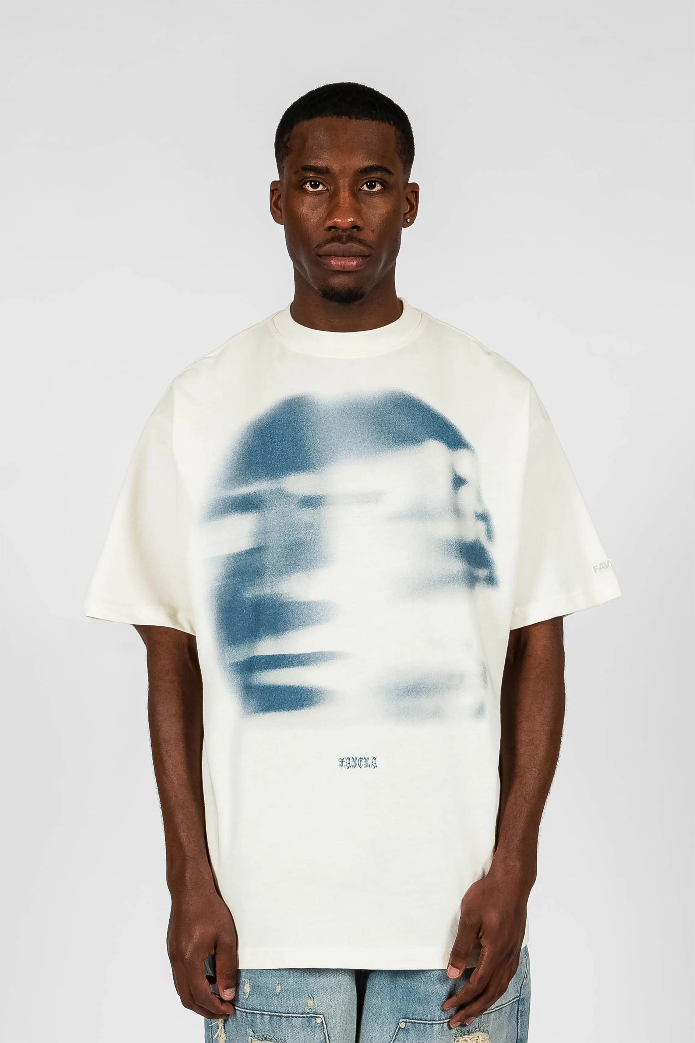 FADED FACE VANILLA T-SHIRT