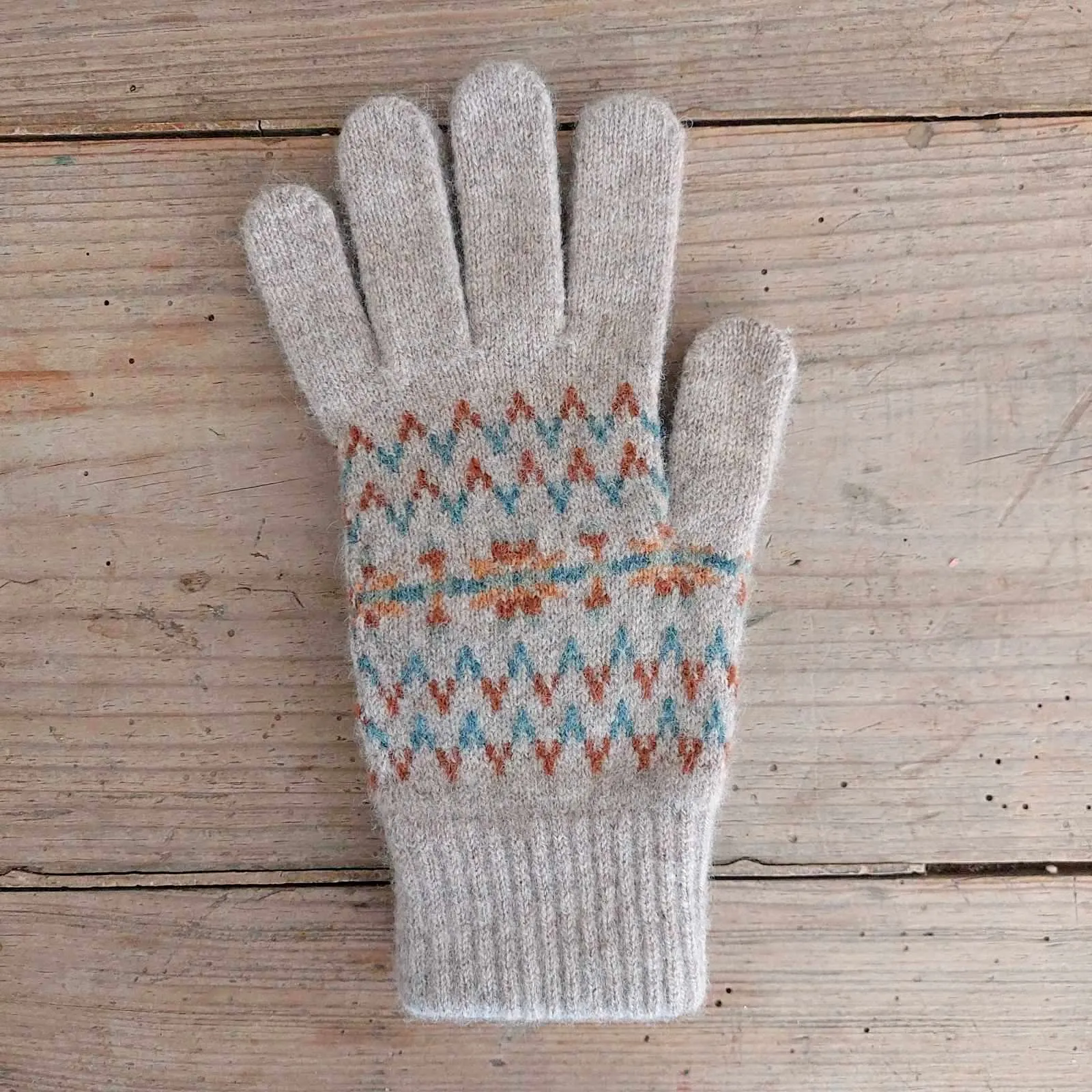 Fair Isle Wool Gloves