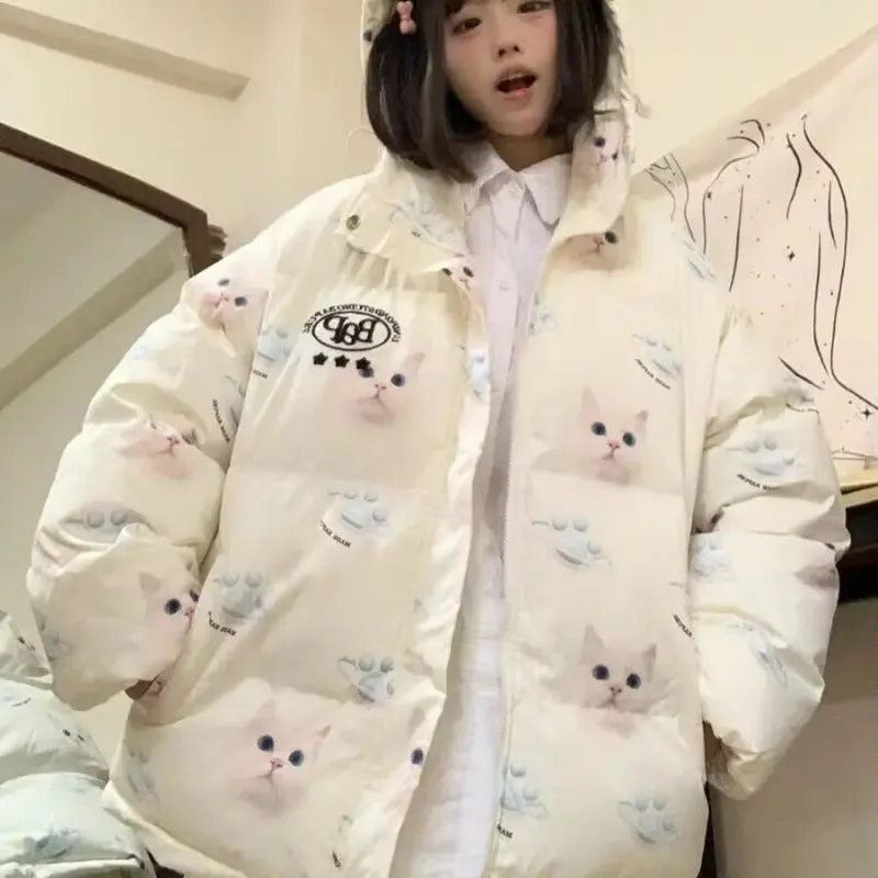 Fluffy Kitty Cat Puff Jacket