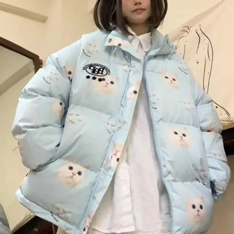 Fluffy Kitty Cat Puff Jacket