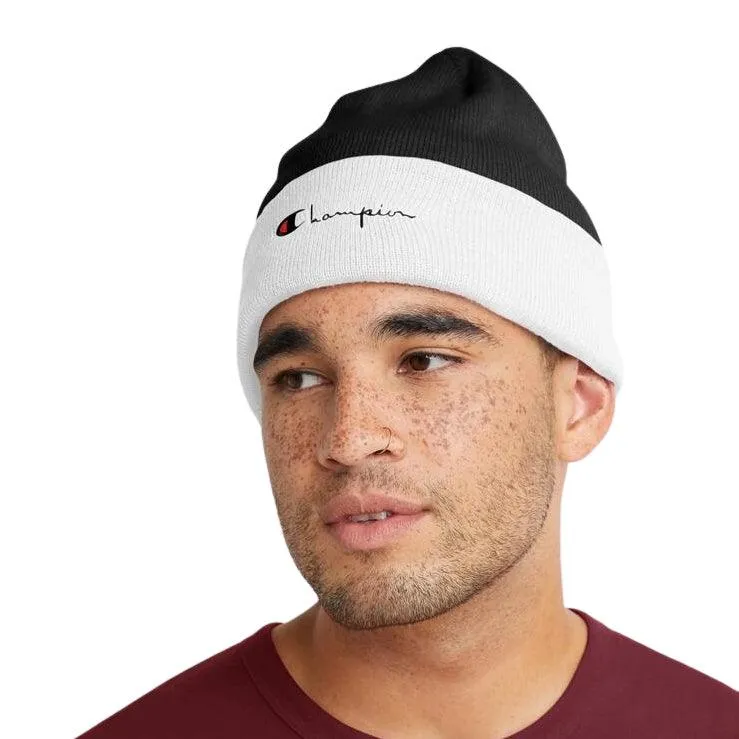 Gorro Champion Logo Negro Blanco