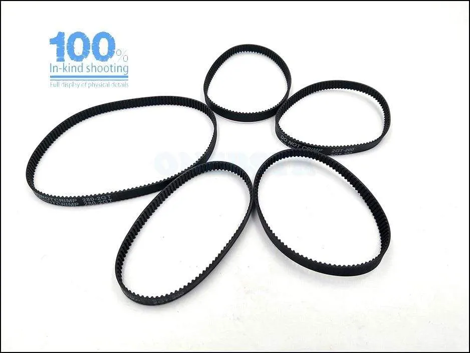 GT2 Closed Loop Timing Belt Rubber 2GT 6mm 110 112 122 158 200 280 300 400 610 752 852 1220 1524 mm Synchronous Belts 3D Printer