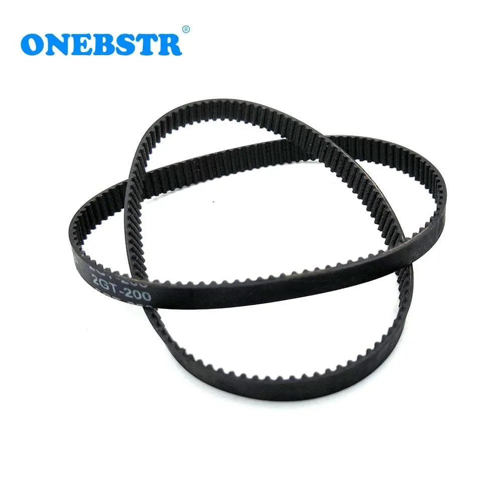 GT2 Closed Loop Timing Belt Rubber 2GT 6mm 110 112 122 158 200 280 300 400 610 752 852 1220 1524 mm Synchronous Belts 3D Printer