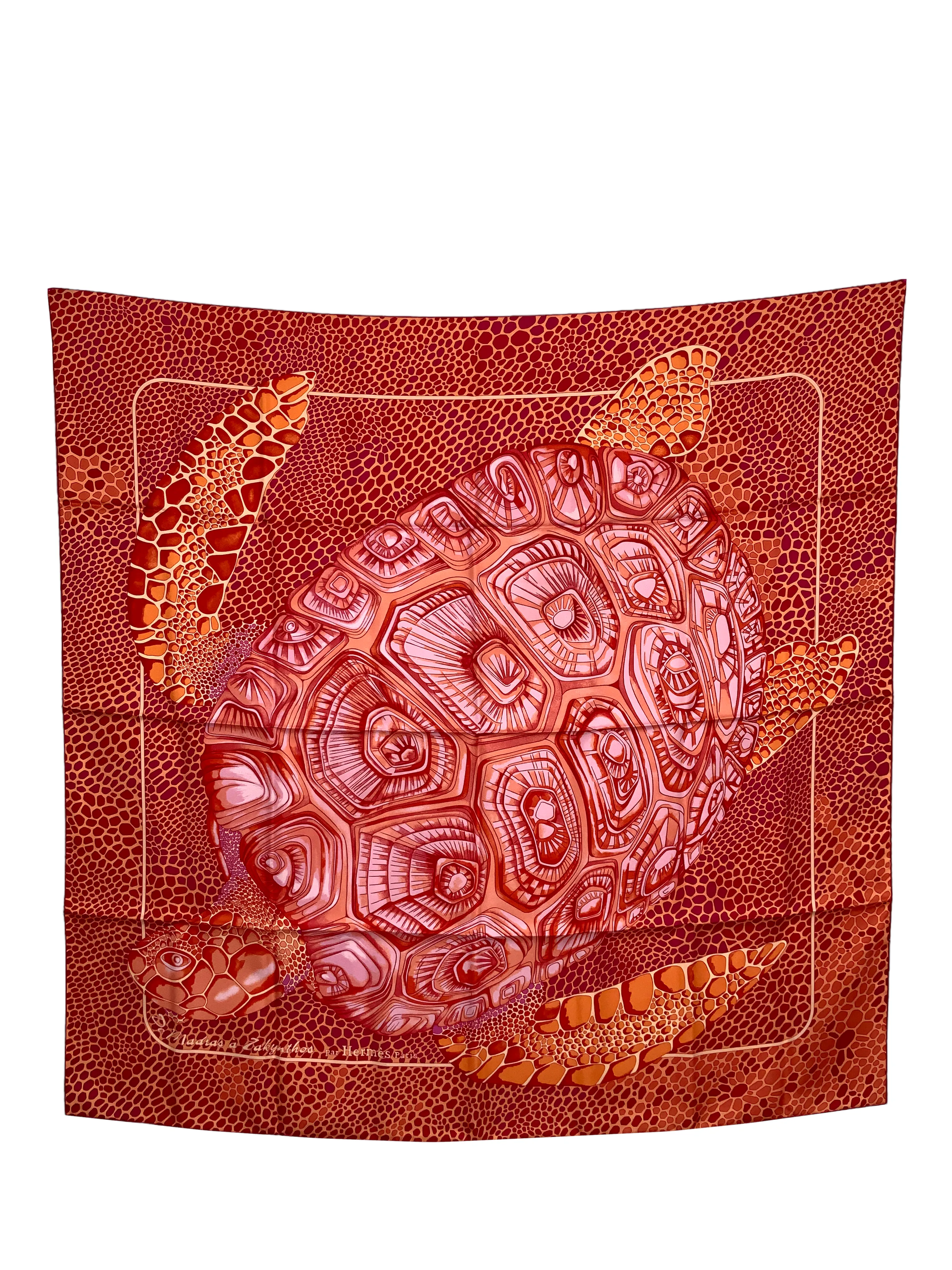 HERMES De Madras a Zakynthos Silk Scarf 90