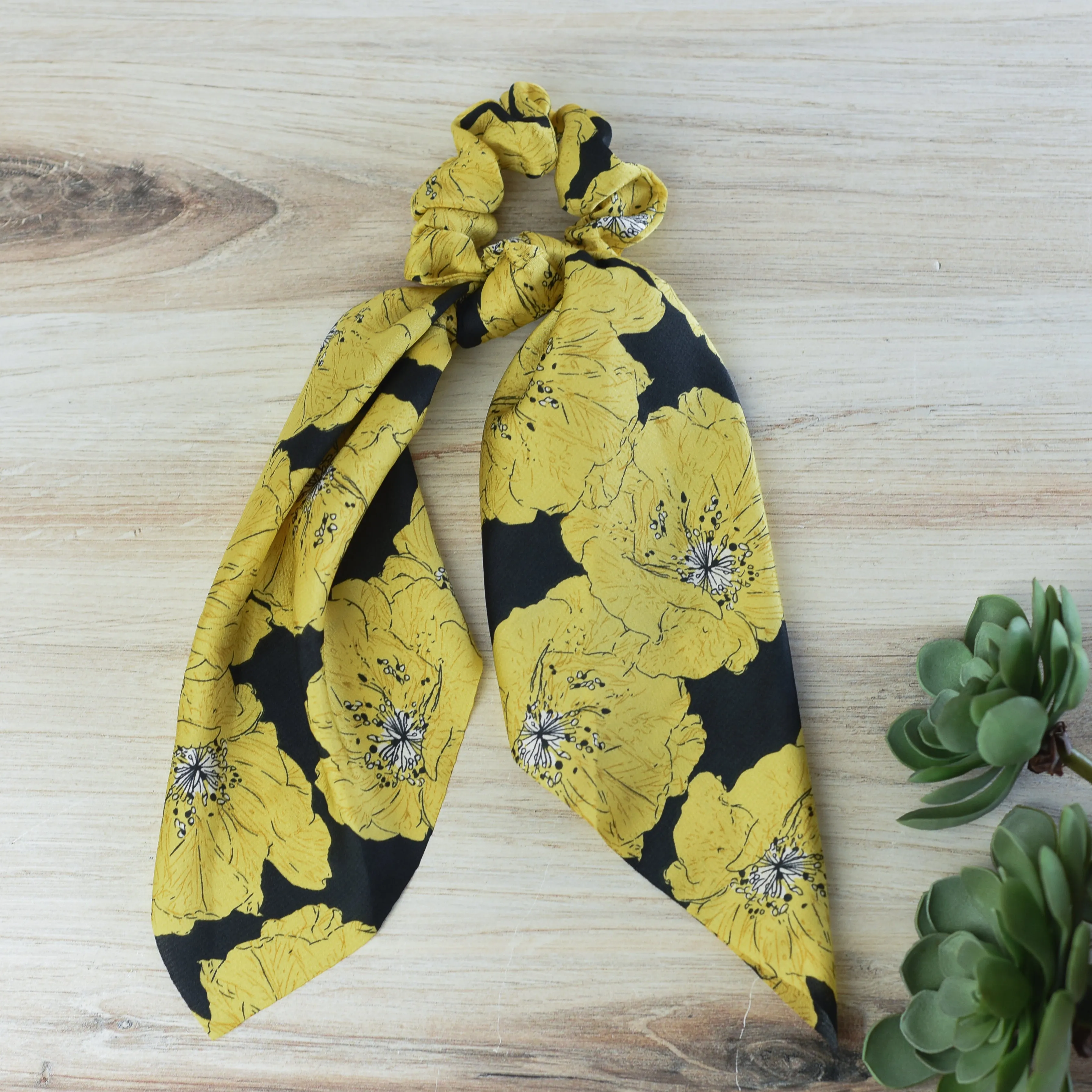 Hibiscus Flower Hair Scarf