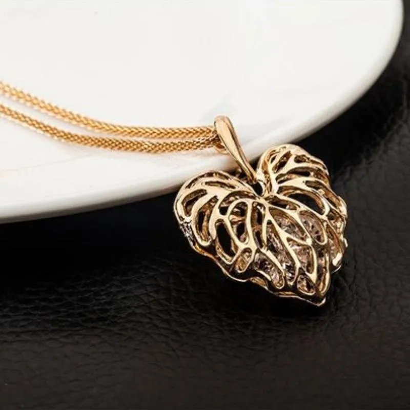 Hole Hearted Gold or Silver Necklace