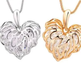 Hole Hearted Gold or Silver Necklace