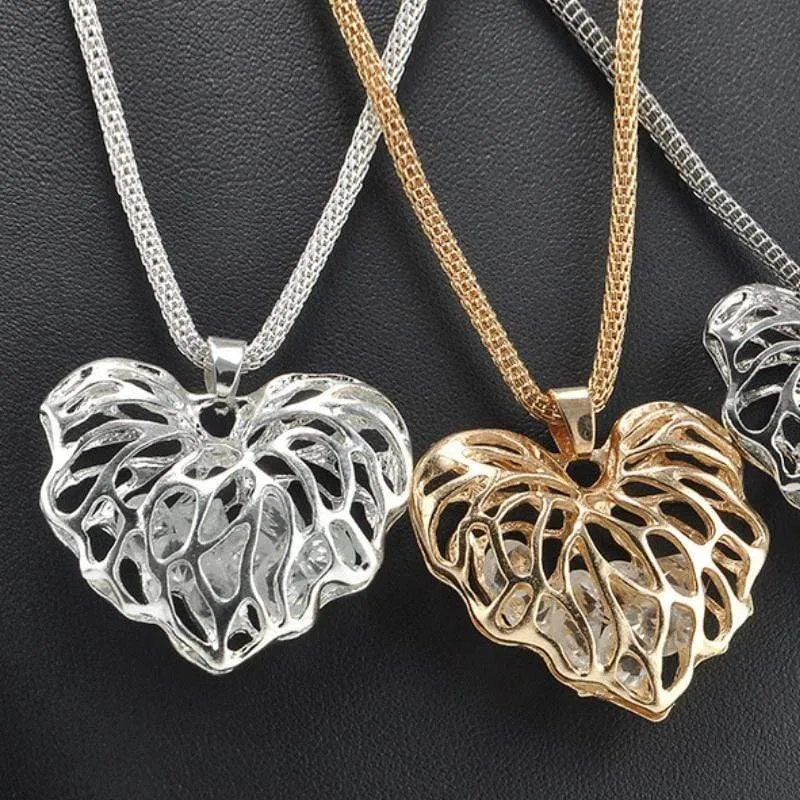 Hole Hearted Gold or Silver Necklace